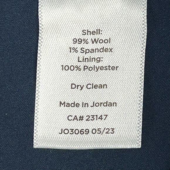 Talbots Women's Size 4 NWT Luxe Wool Slim Ankle Pant Blue - Picture 10 of 10